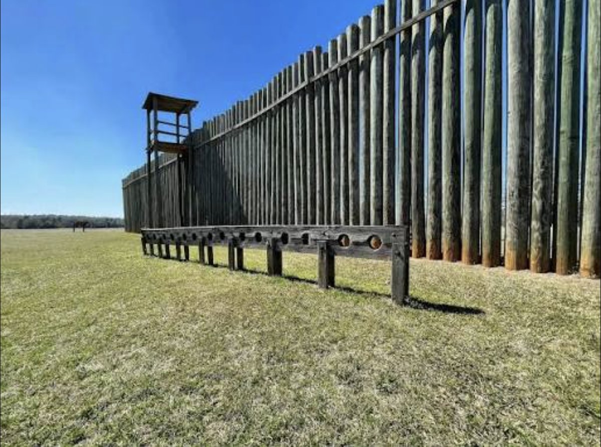 Reconstructed Stockade Wall